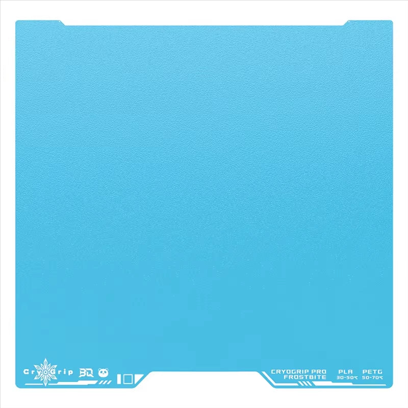 BIQU Frostbite Plate - Blue 3D printer build plate and print bed surface