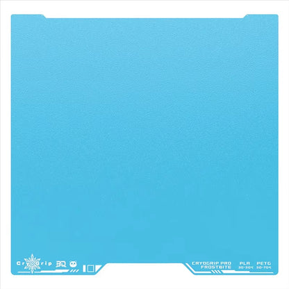 BIQU Frostbite Plate - Blue 3D printer build plate and print bed surface