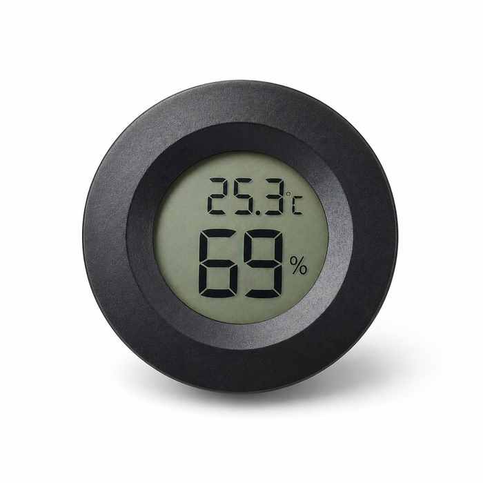 Circular Embedded Electronic Thermometer and Hygrometer