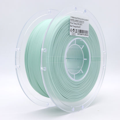 PLA Matte - Pastel Green Filament 1.75mm - FilamentHub