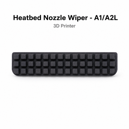 Replacement heatbed nozzle wiper for Bambu Lab A1 and A1 Mini 3D printers used to clean the nozzle before printing.