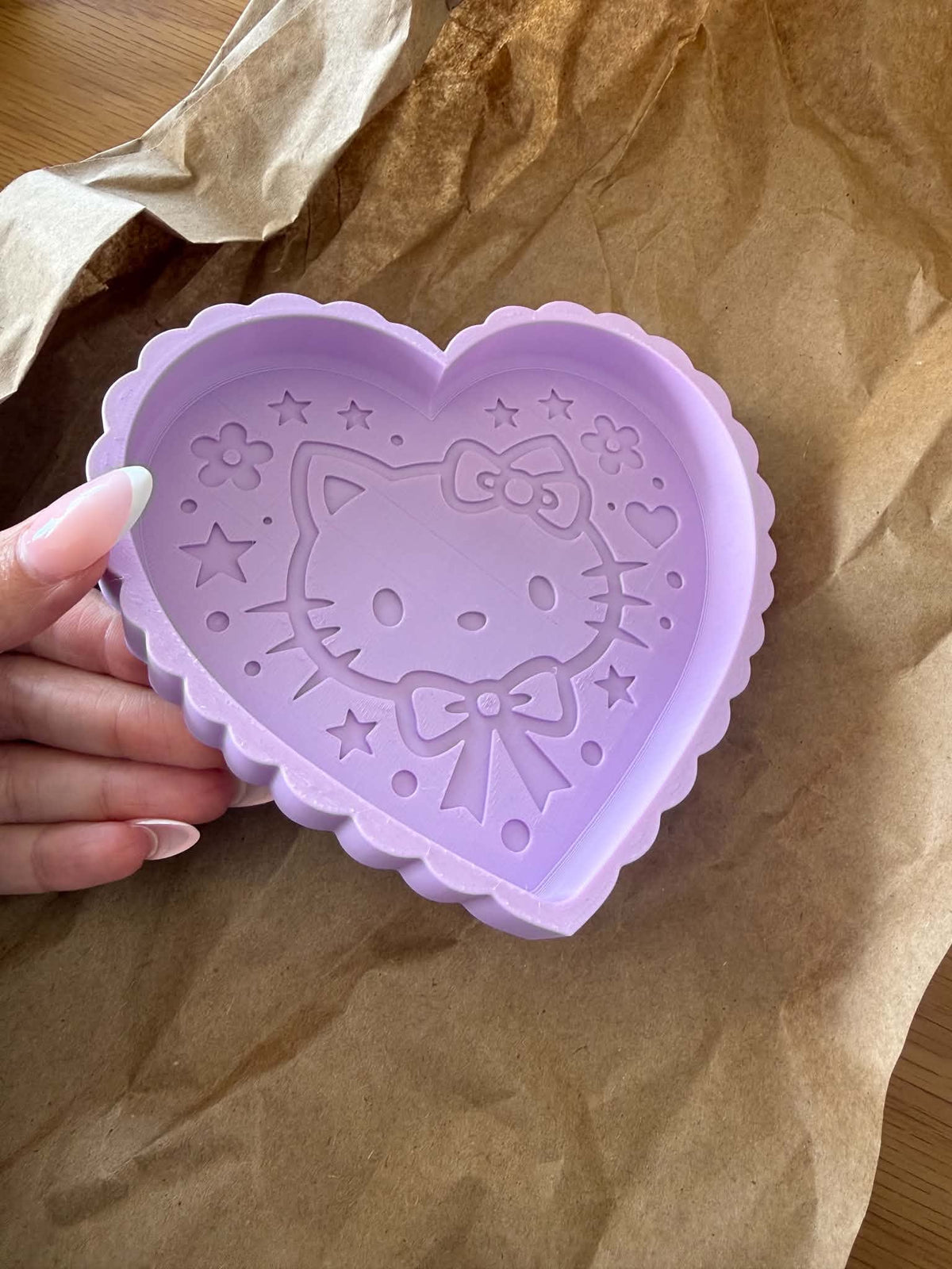 jewellery tray, 3D printed in PLA Matte Pastel Purple
