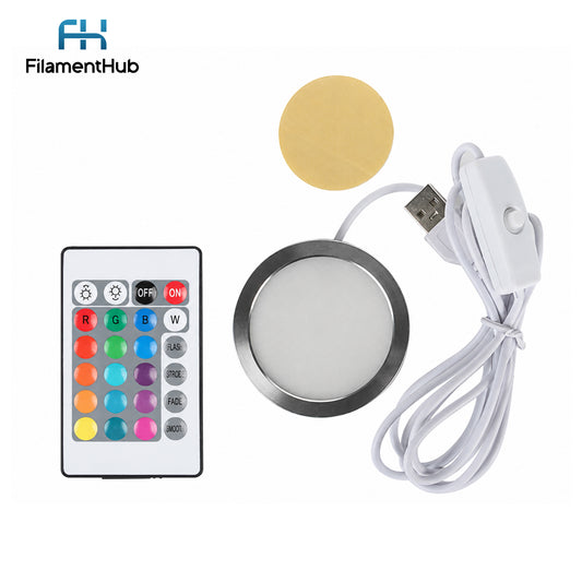 Filament Hub Lamp Kit with Remote Control and USB Cable for 3D Printing Accessories