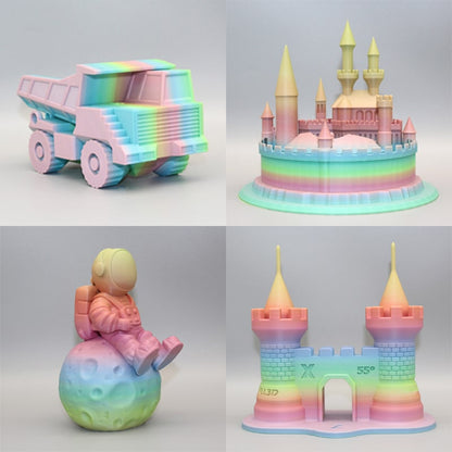 PLA Matte Rainbow - Fast Change Filament 1.75mm - FilamentHub
