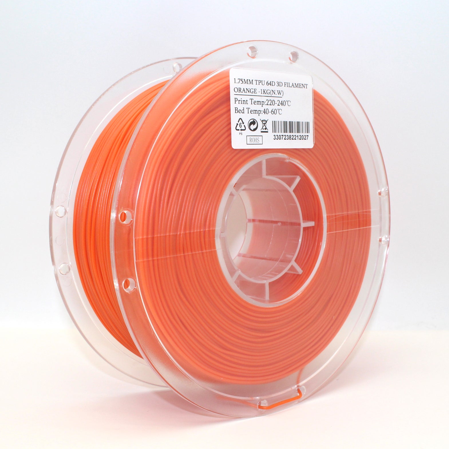 TPU 95a - Orange Filament 1.75mm - FilamentHub