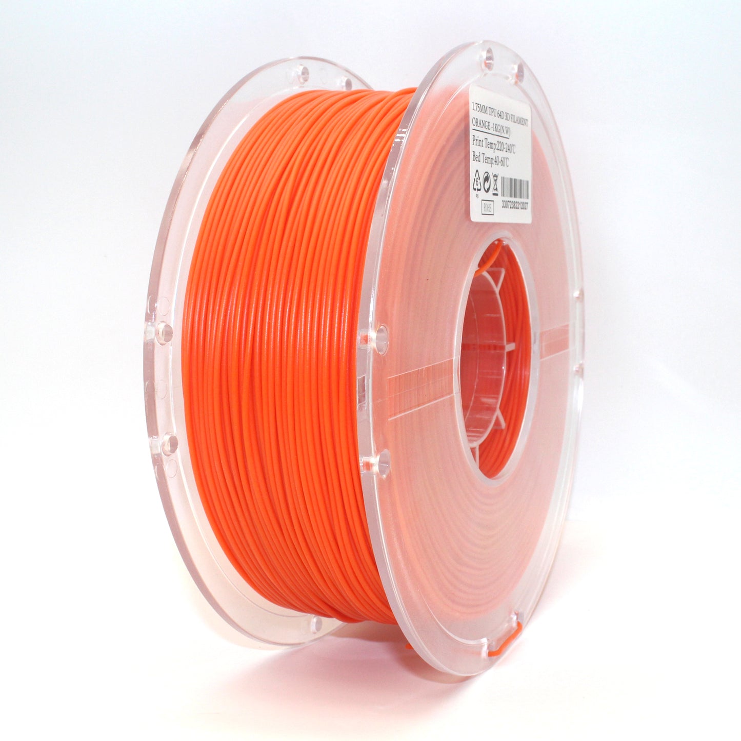 TPU 95a - Orange Filament 1.75mm - FilamentHub