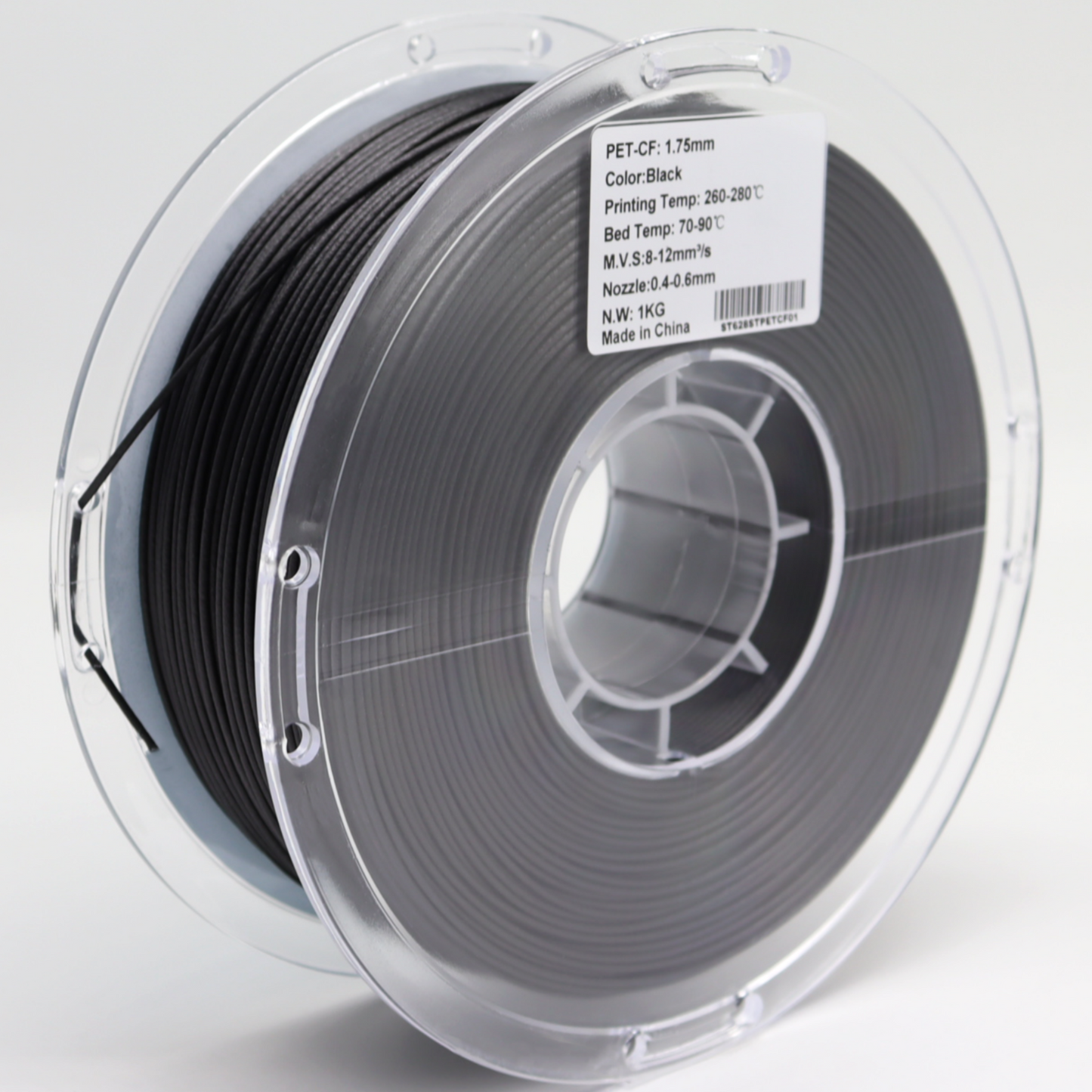 FilamentHub PET Carbon Fiber 1.75mm 3D Printer Filament Spool Australia Label