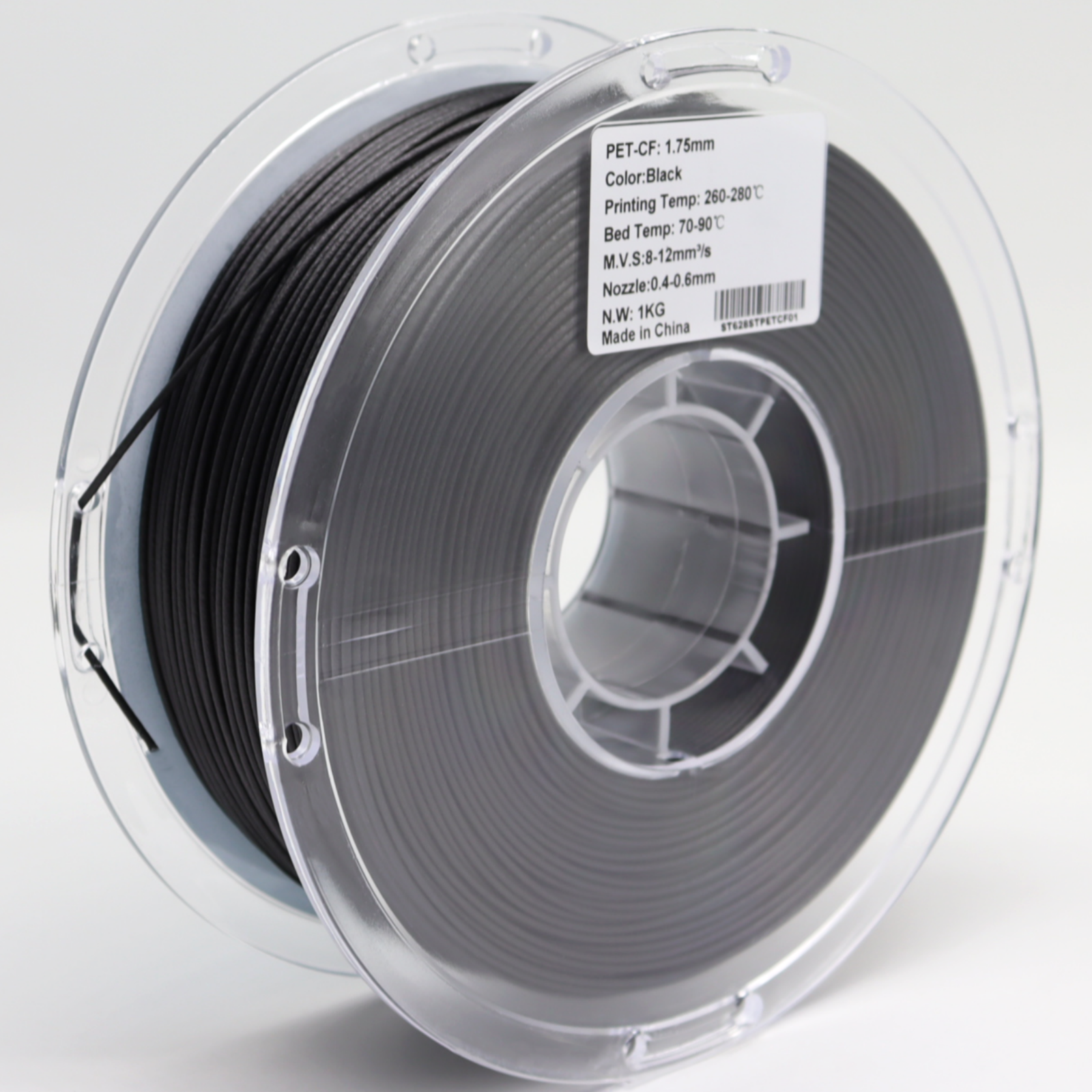 FilamentHub PET Carbon Fiber 1.75mm 3D Printer Filament Spool Australia Label