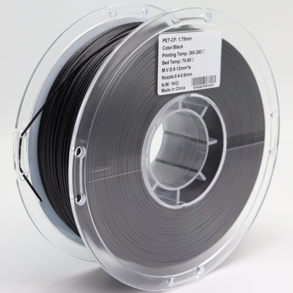 FilamentHub PET Carbon Fiber 1.75mm 3D Printer Filament Spool Australia Label