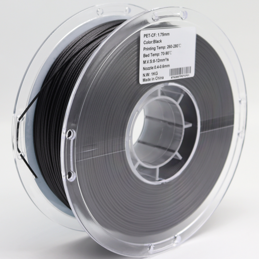 FilamentHub PET Carbon Fiber 1.75mm 3D Printer Filament Spool Australia Label