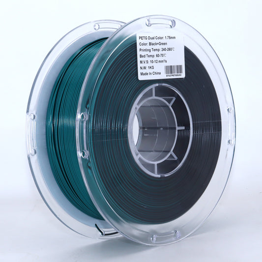 FilamentHub PETG Dual Black / Green 1.75mm 3D Printer Filament Spool Label Australia