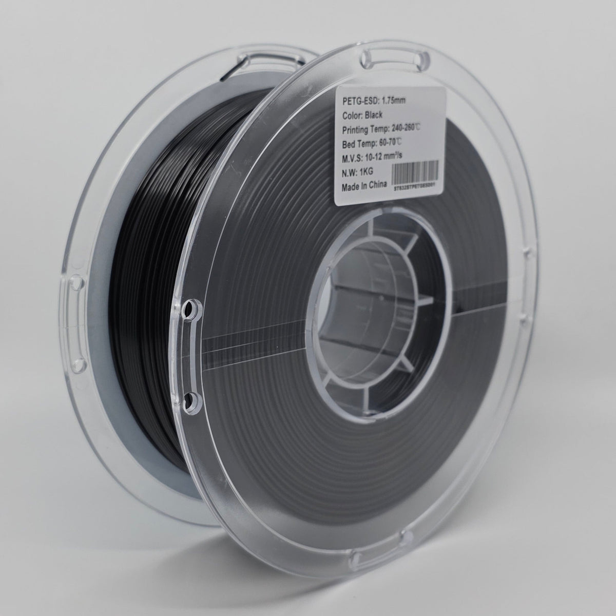 PETG-ESD Black 1.75mm 3D Printer Filament Spool