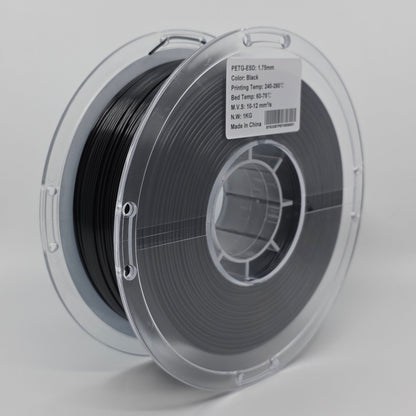 PETG-ESD Black 1.75mm 3D Printer Filament Spool