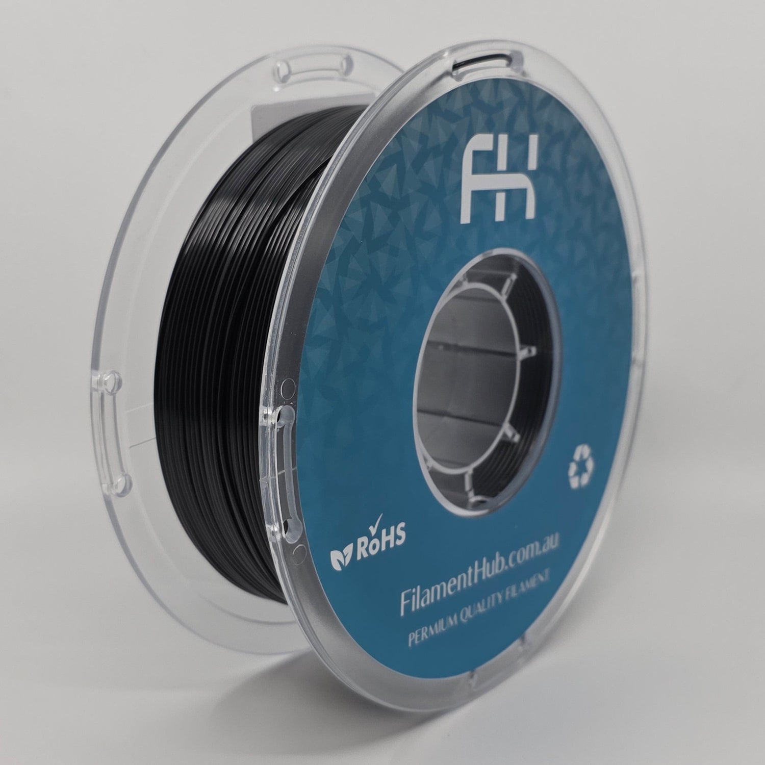 PETG ESD Black 1.75mm 3D Printer Filament Spool by FilamentHub.com.au