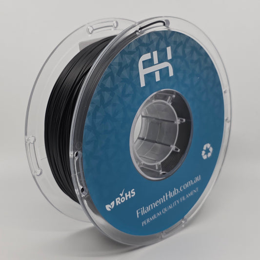 PLA Aero - Black 1.75mm 3D Printer Filament Spool by FilamentHub.com.au