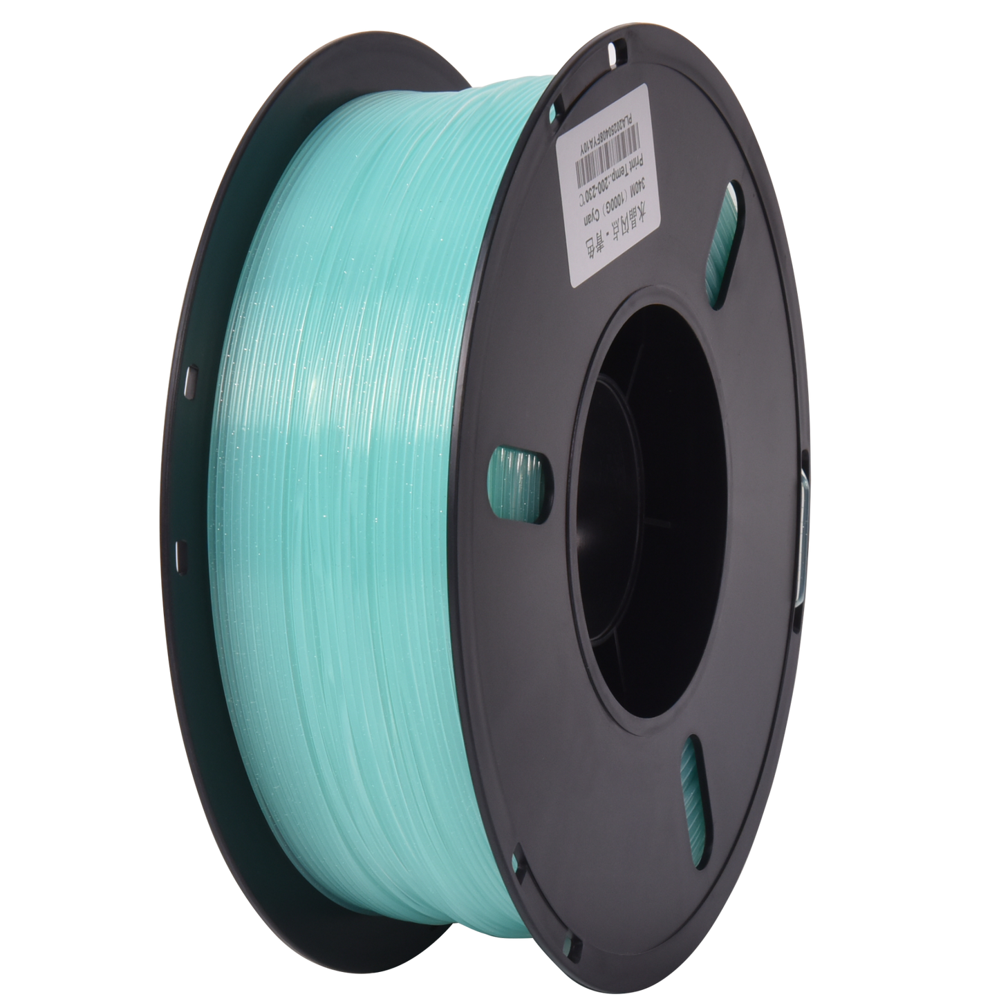 FilamentHub PLA Crystal Cyan 1.75mm 3D Printer Filament Spool Australia