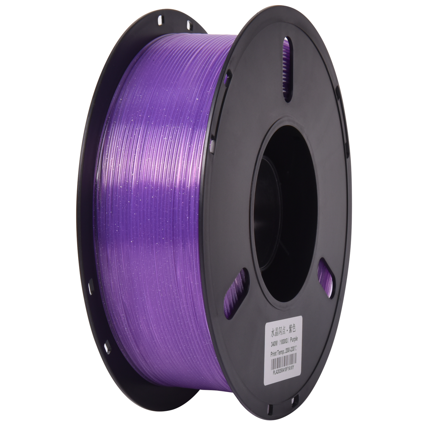 FilamentHub PLA Crystal Purple 1.75mm 3D Printer Filament Spool Australia
