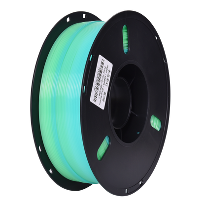 FilamentHub PLA Crystal Rainbow Blue-Green 1.75mm 3D Printer Filament Spool Australia