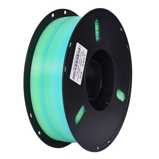FilamentHub PLA Crystal Rainbow Blue-Green 1.75mm 3D Printer Filament Spool Australia