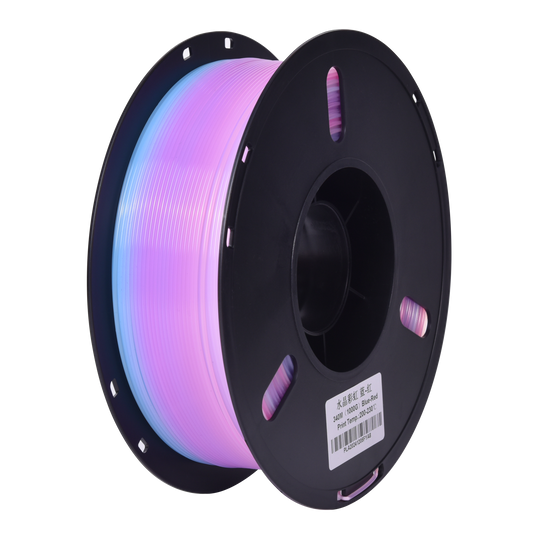 FilamentHub PLA Crystal Rainbow Blue-Red 1.75mm 3D Printer Filament Spool Australia