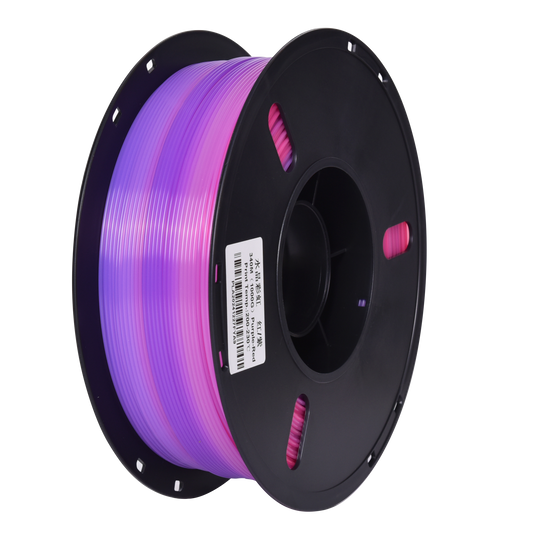 FilamentHub PLA Crystal Rainbow Red-Purple 1.75mm 3D Printer Filament Spool Australia