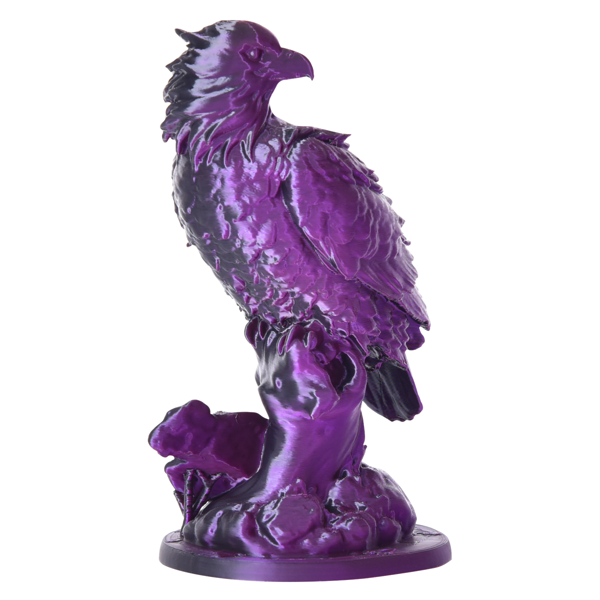 PLA Dual Silk - Black/Purple 3D Printer Filament Eagle Sculpture Example Model Australia