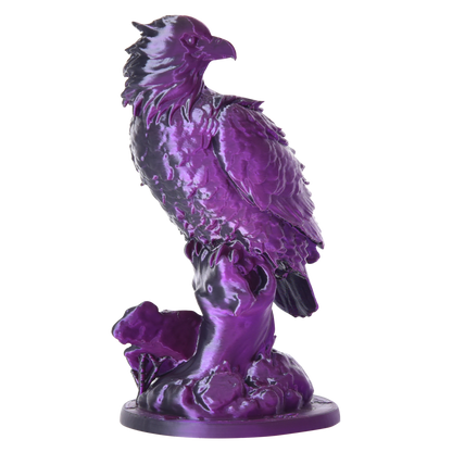 PLA Dual Silk - Black/Purple 3D Printer Filament Eagle Sculpture Example Model Australia