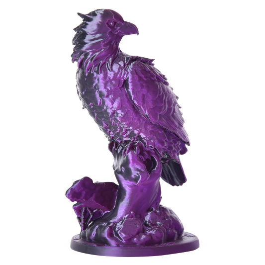 PLA Dual Silk - Black/Purple 3D Printer Filament Eagle Sculpture Example Model Australia