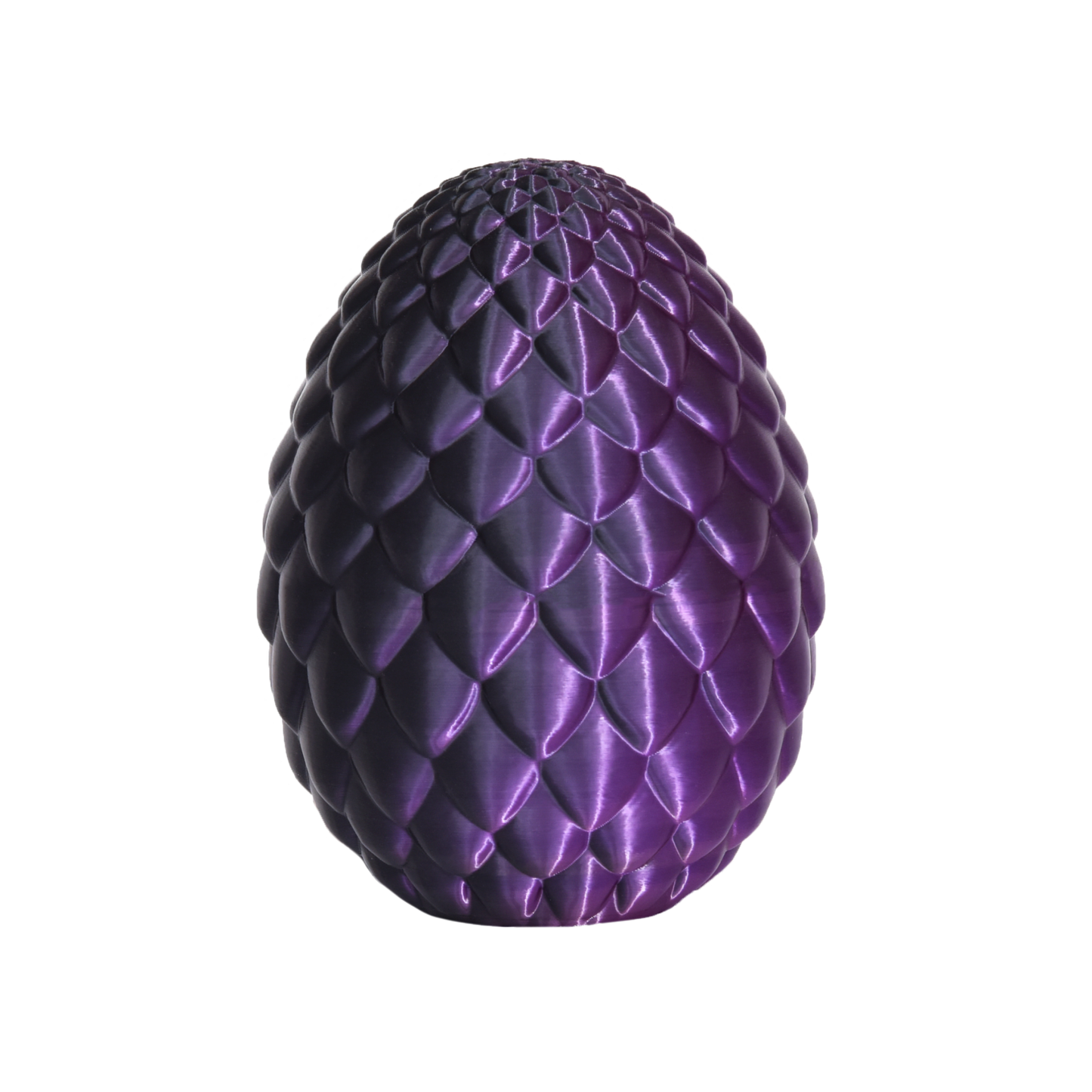 PLA Dual Silk - Black/Purple 1.75mm 3D Printer Filament Egg Example