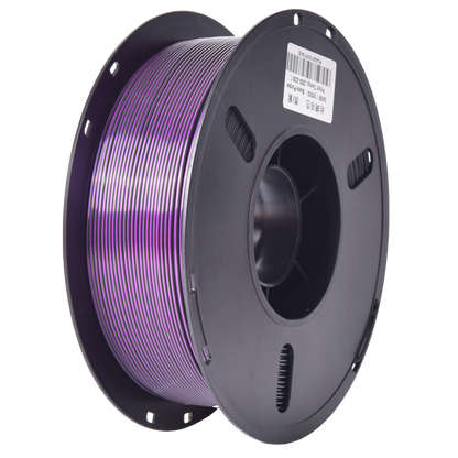 PLA Dual Silk - Black/Purple 1.75mm 3D Printer Filament Spool