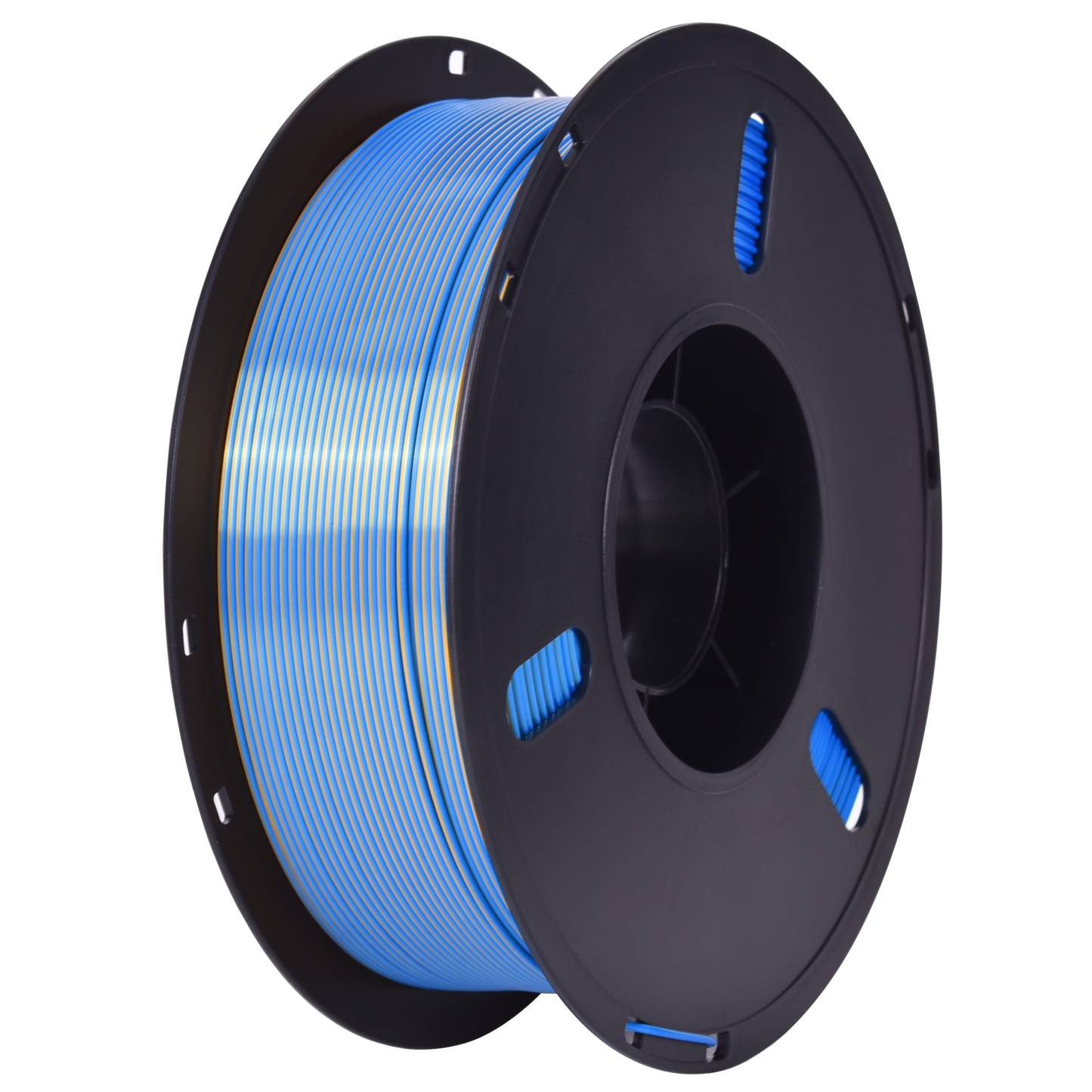 PLA Dual Silk - Blue/Golden 1.75mm 3D Printer Filament Spool Example