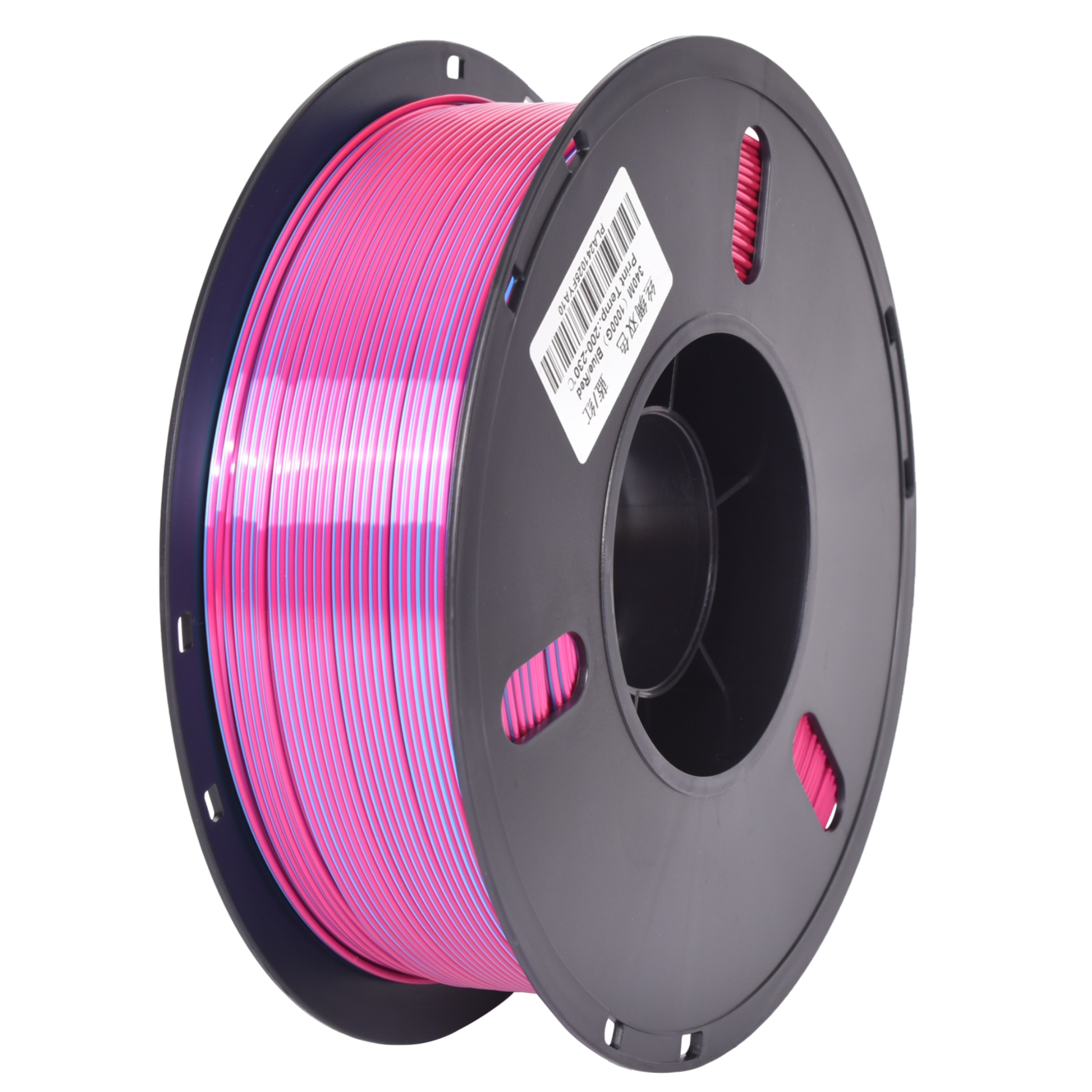 PLA Dual Silk - Blue/Red 1.75mm 3D Printer Filament Spool