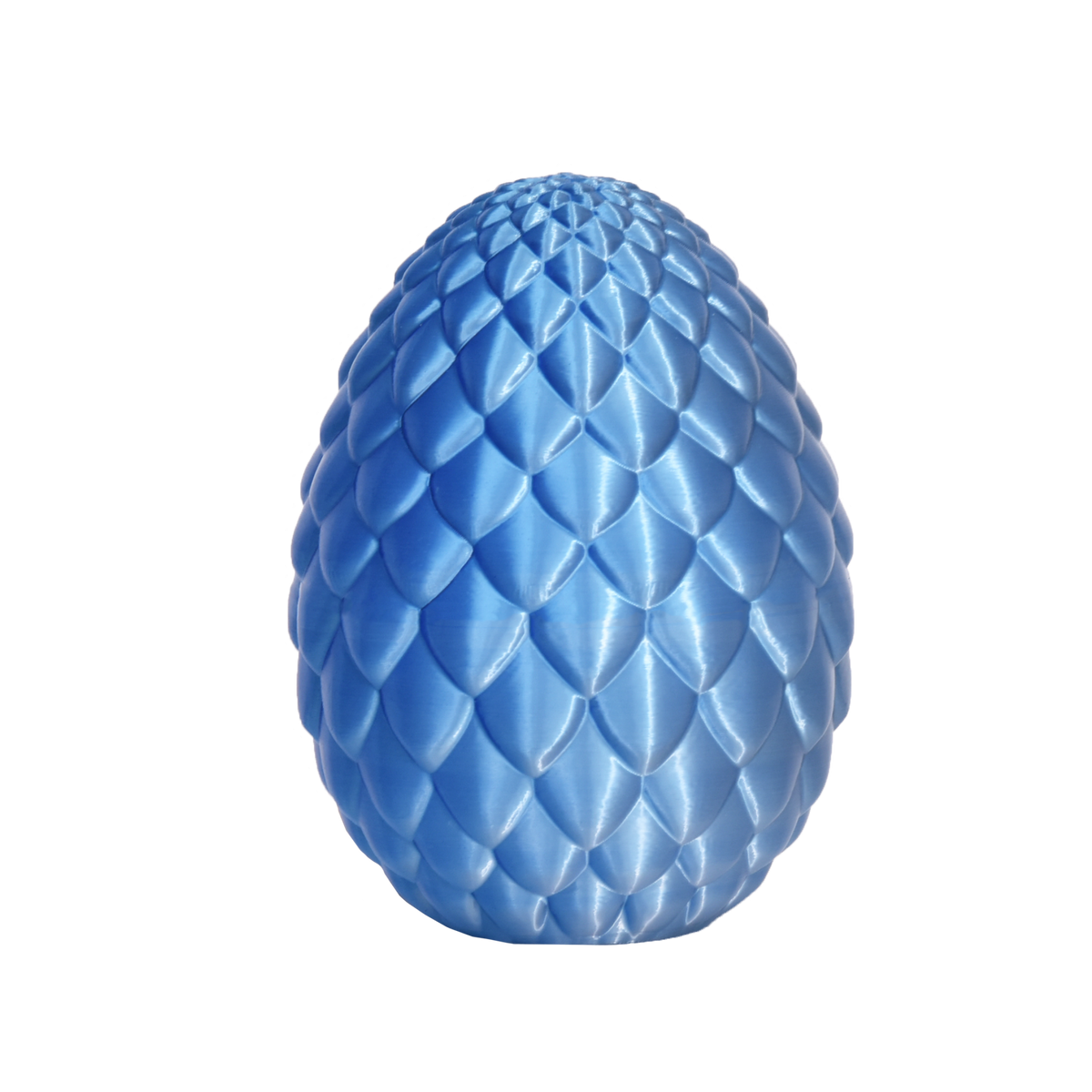 PLA Dual Silk - Blue/Silver 3D Printer Filament Sample Egg