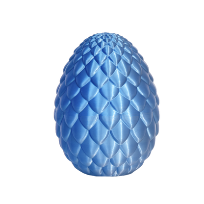 PLA Dual Silk - Blue/Silver 3D Printer Filament Sample Egg