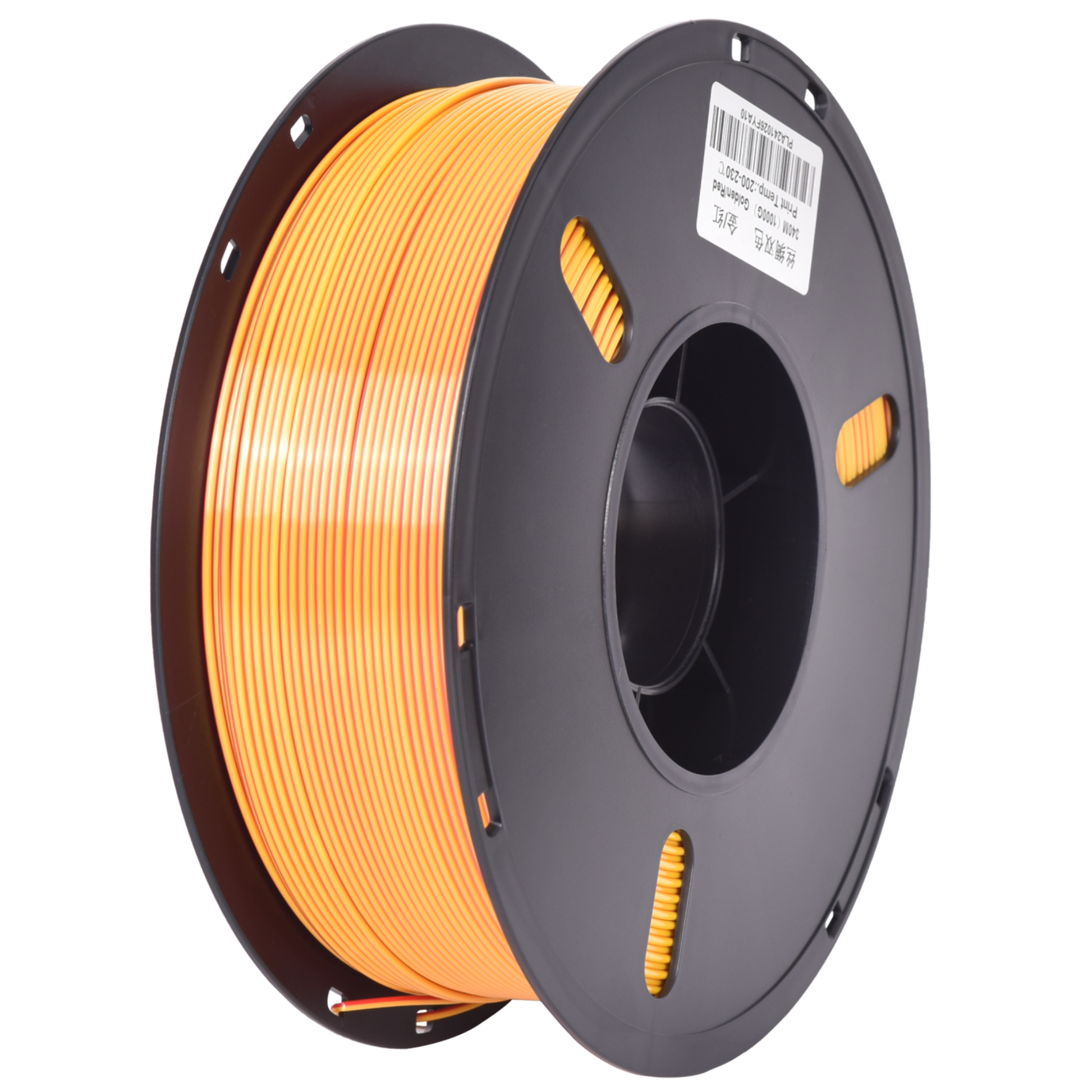 PLA Dual Silk - Gold/Red 1.75mm 3D Printer Filament Spool