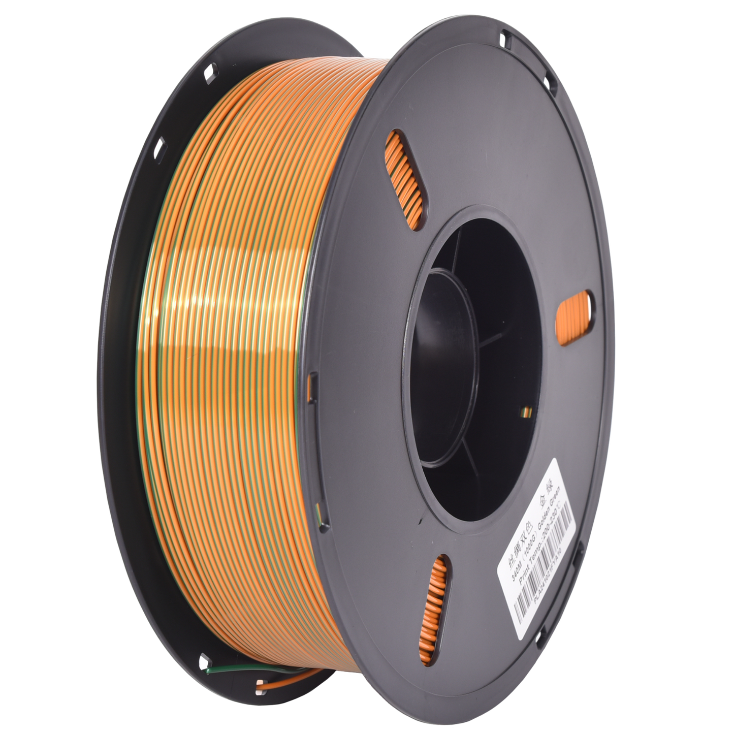 PLA Dual Silk - Golden/Green 1.75mm 3D Printer Filament Spool
