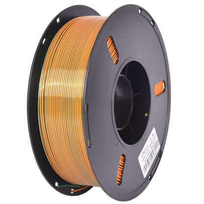 PLA Dual Silk - Golden/Green 1.75mm 3D Printer Filament Spool
