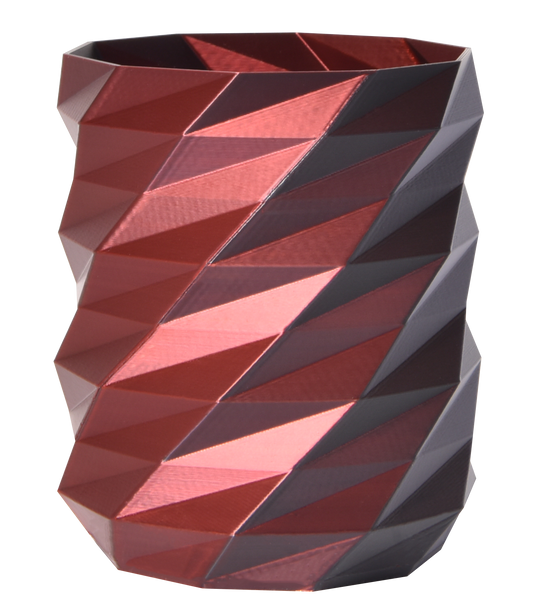 PLA Dual Silk - Red/Black 3D Printer Filament Vase Example