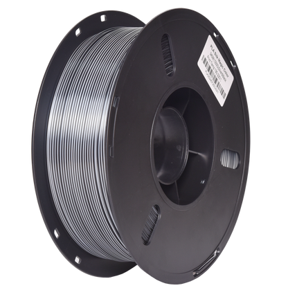 PLA Dual Silk - Silver/Black 1.75mm 3D Printer Filament Spool