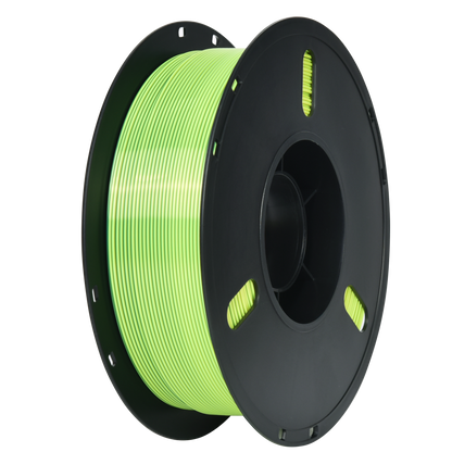 PLA Dual Silk - Yellow/Green 1.75mm 3D Printer Filament Spool
