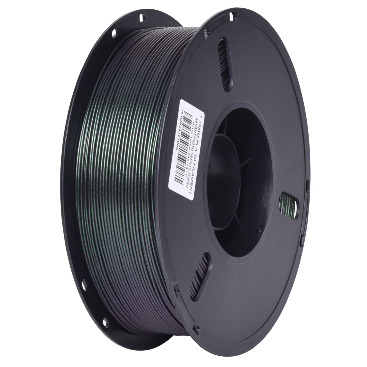 FilamentHub PLA Galaxy Green 1.75mm 3D Printer Filament Spool Australia