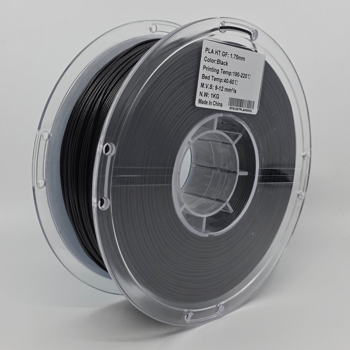 PLA HT GF Black 1.75mm 3D Printer Filament Spool