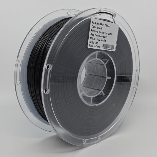 PLA HT GF Black 1.75mm 3D Printer Filament Spool