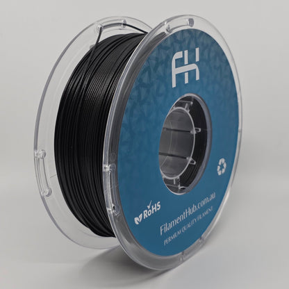 PLA HT GF Black 1.75mm 3D Printer Filament Spool by FilamentHub.com.au