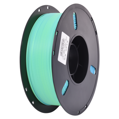 PLA Matte Dual - Blue/Green 1.75mm 3D Printer Filament Spool Example