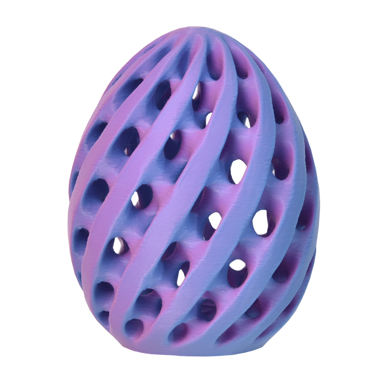 PLA Matte Dual - Blue/Red 3D Printer Filament Egg Example Model Australia