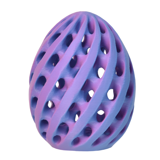 PLA Matte Dual - Blue/Red 3D Printer Filament Egg Example Model Australia