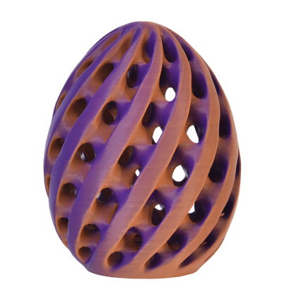 PLA Matte Dual - Orange/Purple 1.75mm 3D Printer Filament Egg Example Model Australia