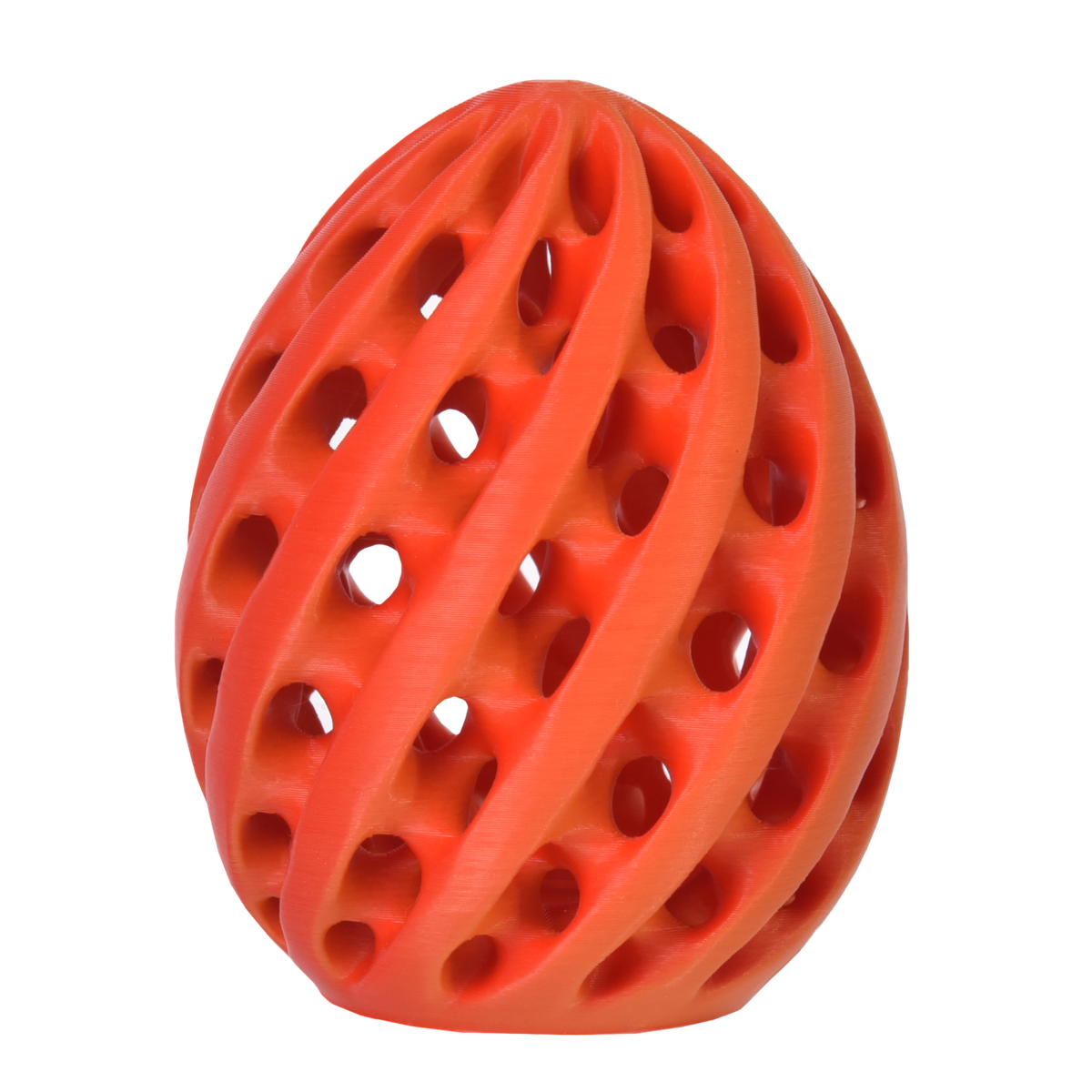 PLA Matte Dual - Orange/Red 3D Printer Filament Egg Sample