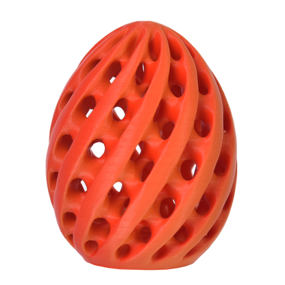 PLA Matte Dual - Orange/Red 3D Printer Filament Egg Sample
